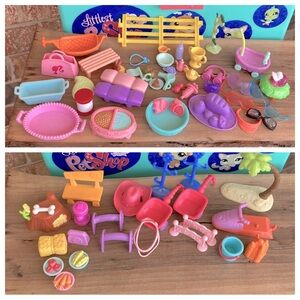 Littlest Pet Shop LPS carrying case tackle box and lot of accessories
